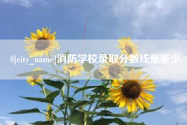 沛县消防学校录取分数线是多少