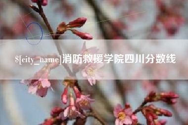 沛县消防救援学院四川分数线