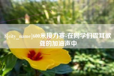 沛县600米接力赛-在同学们震耳欲聋的加油声中