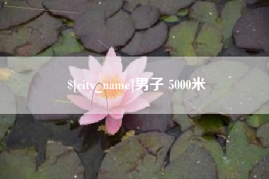 沛县男子 5000米