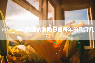 沛县我国的消防日是每年的几月几号