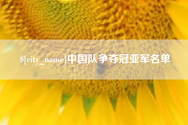 沛县中国队争夺冠亚军名单