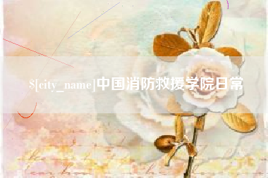 沛县中国消防救援学院日常
