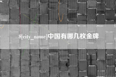 沛县中国有哪几枚金牌