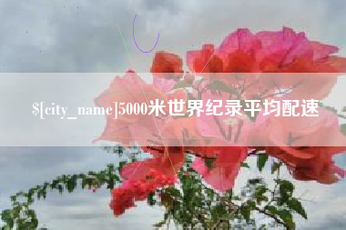 沛县5000米世界纪录平均配速