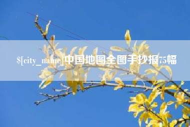 沛县中国地图全图手抄报75幅