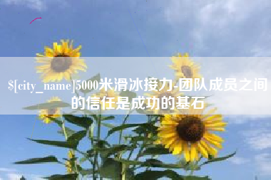沛县5000米滑冰接力-团队成员之间的信任是成功的基石