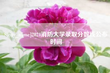 沛县2024消防大学录取分数线公布时间
