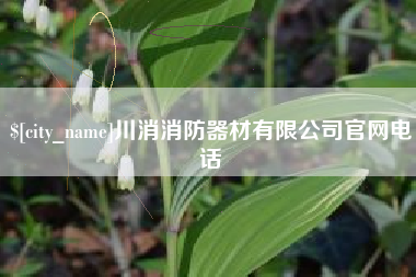 沛县川消消防器材有限公司官网电话