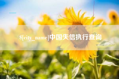 沛县中国失信执行查询