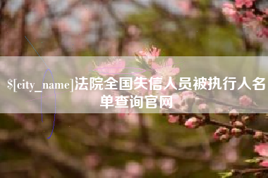 沛县法院全国失信人员被执行人名单查询官网