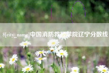 沛县中国消防救援学院辽宁分数线