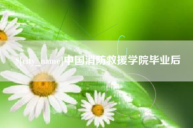 沛县中国消防救援学院毕业后
