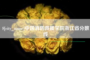 沛县中国消防救援学院浙江省分数线