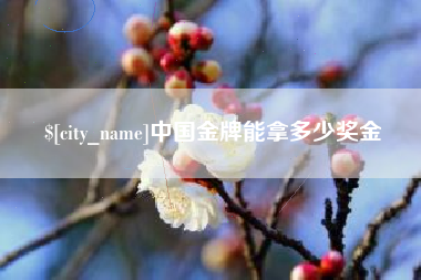 沛县中国金牌能拿多少奖金