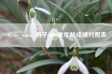 沛县男子5000米年龄成绩对照表