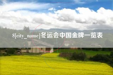沛县冬运会中国金牌一览表