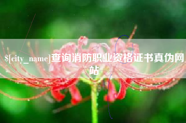 沛县查询消防职业资格证书真伪网站