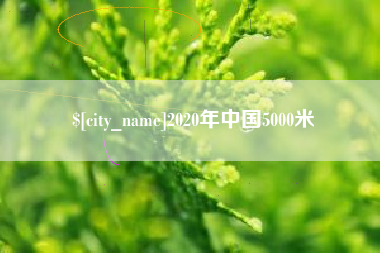 沛县2020年中国5000米