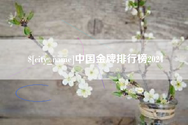 沛县中国金牌排行榜2024